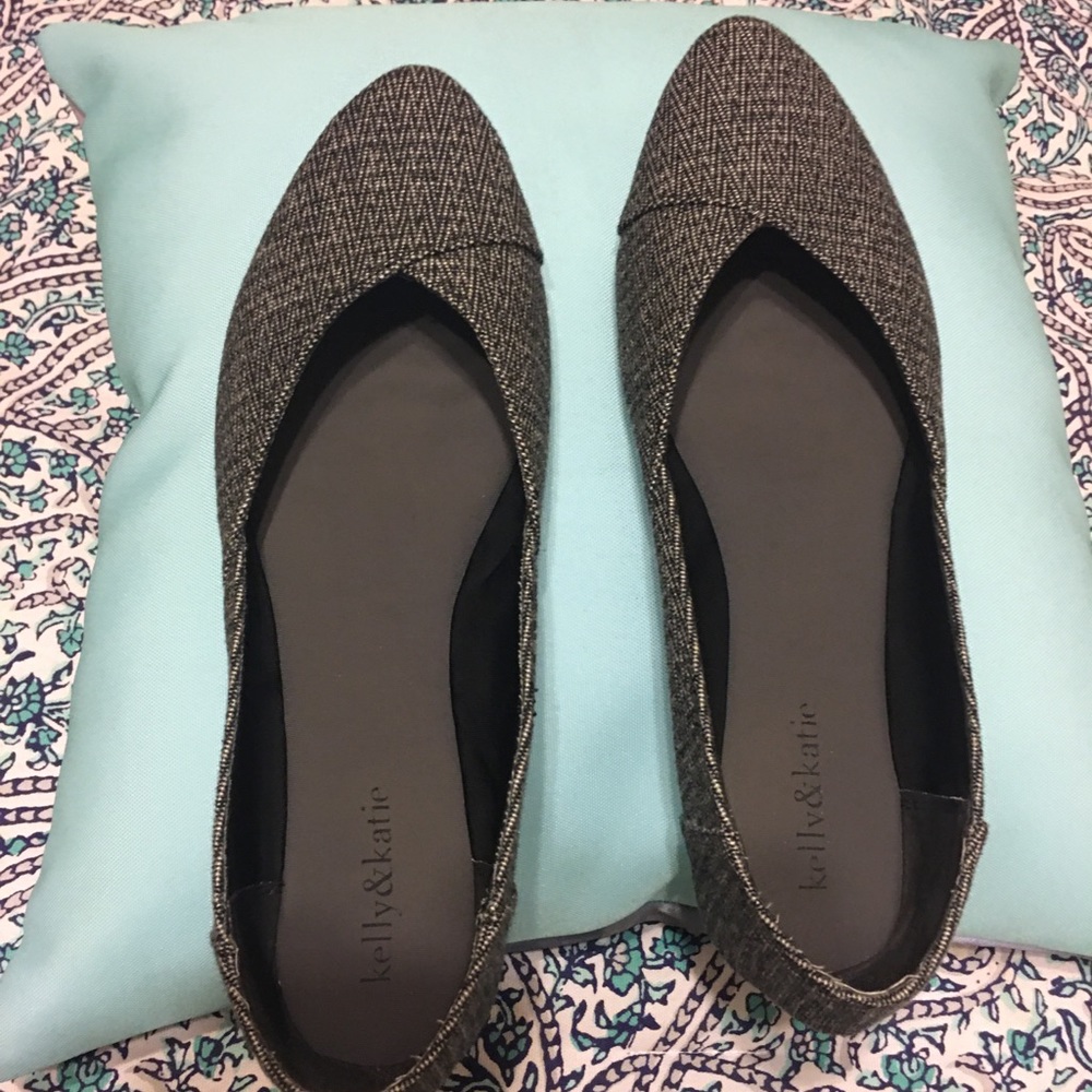 Kelly & Katie tweed memory foam flat